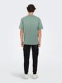 ONSFRED LIFE RLX SS TEE NOOS L Locker geschnitten - Iceberg Green