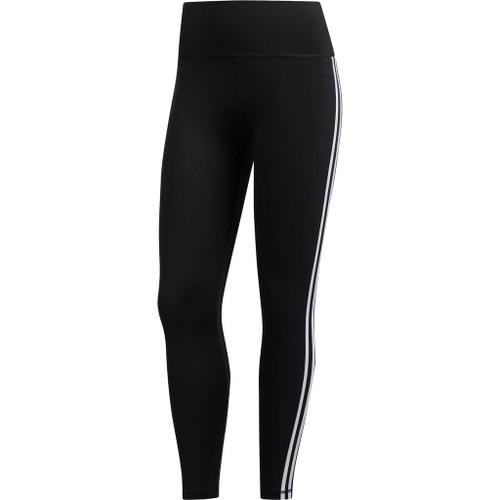 adidas Damen Believe This 2.0 3-Streifen 7/8-Tight XS in Schwarz