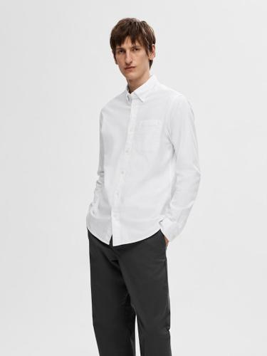 SLHREGRICK-OX SHIRT LS NOOS Weiß XXL