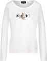 Langarmshirt mit Leopardenmuster 36 - Off-white