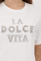 T-Shirt mit Schmuckschrift 38 - Off-white