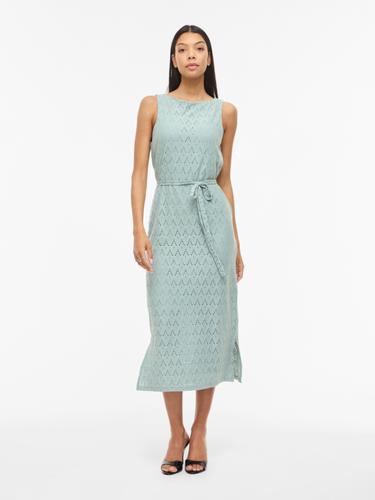 VIAMALINA S/L MIDI DRESS/VOL/PB S Normal geschnitten - Blue Surf