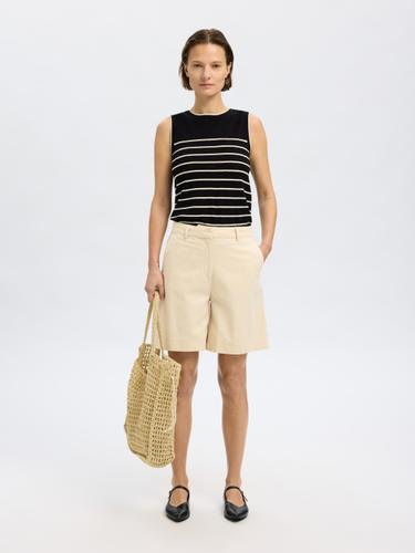SLFVIENNA HW WIDE SHORTS 34 Normal geschnitten - Birch
