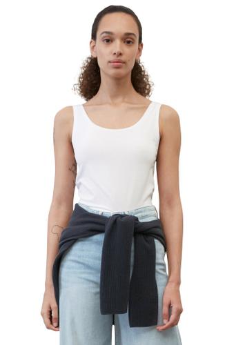 Tanktop slim Weiß M