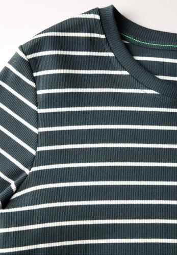 Gestreiftes T-Shirt M - Slate Khaki