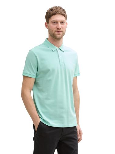 Piqué Poloshirt aus Baumwolle XL Regular Fit - Bright Mint Green