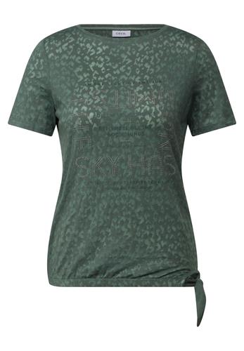 T-Shirt mit Schmucksteinen S - Dark Balmy Khaki