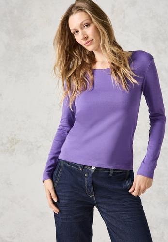 Shirt mit Rundhals L - Wild Lilac