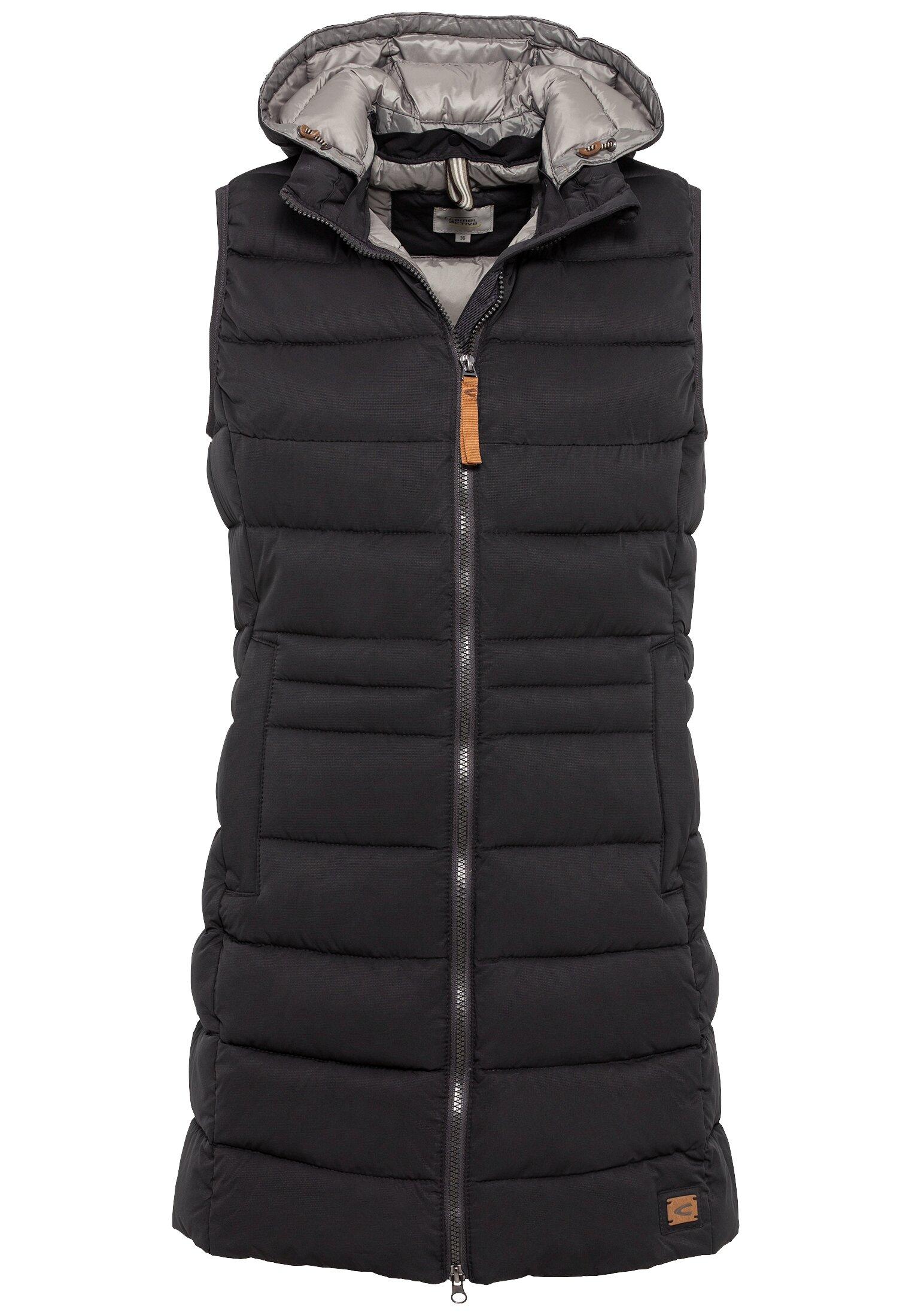 Steppweste mit abnehmbarer Kapuze 42 Regular Fit - Black