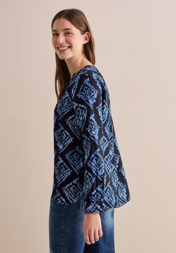 Bedruckte Bluse L - Universal Blue