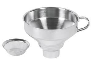 Trichter Edelstahl mit Sieb 9cm Ø13cm