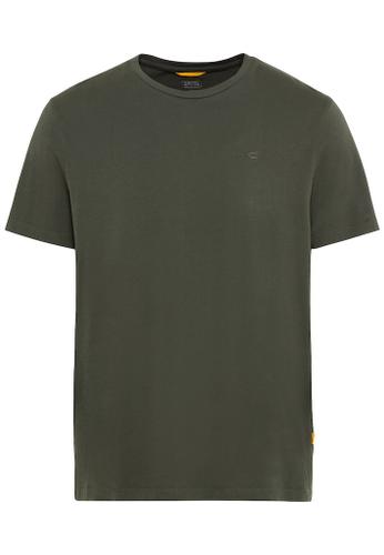 Basic T-Shirt aus nachhaltigem Organic Cotton Grün 4XL