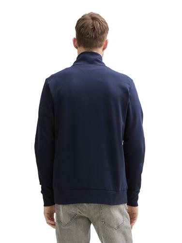 Sweatjacke mit Stehkragen XL Regular Fit - Sky Captain Blue
