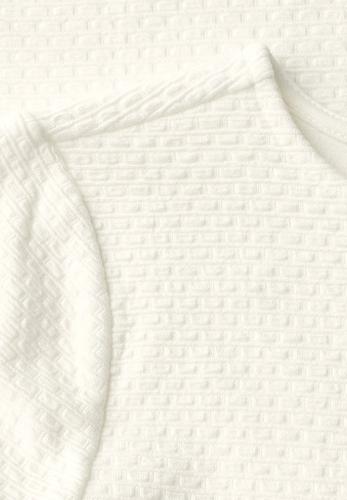 Weiches Strukturshirt Weiß 36