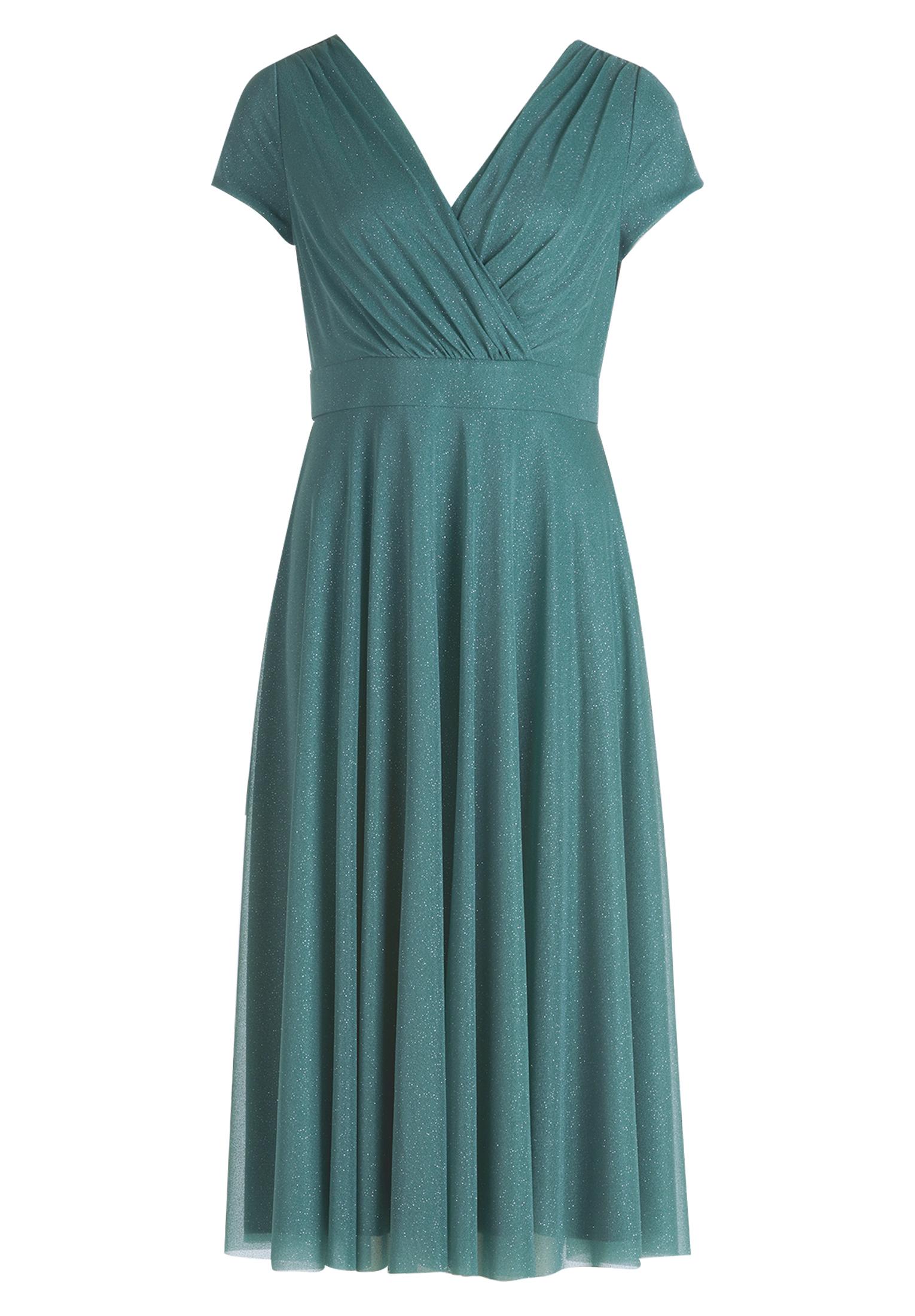 Cocktailkleid 44 Ausgestellt - Green/grey