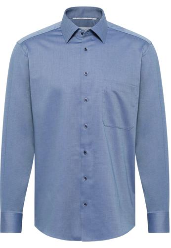 Hemd Dobbydesign Langarm 42/Langarm - 65cm COMFORT FIT - Denim