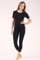 Halbarm Shirt Schwarz 40