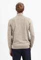 Pullover Half Zip 2 Coloured Melange M Regular Fit - Sand