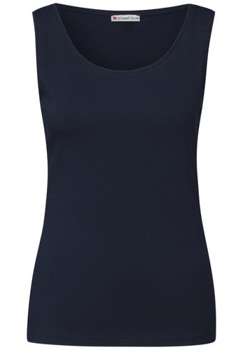 Basic Top in Unifarbe 38 - Deep Blue