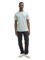 T-Shirt in Melange Optik XXL Regular Fit - Light Ice Blue