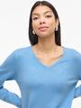 VIRIL V-NECK L/S KNIT TOP - NOOS S Normal geschnitten - All Aboard