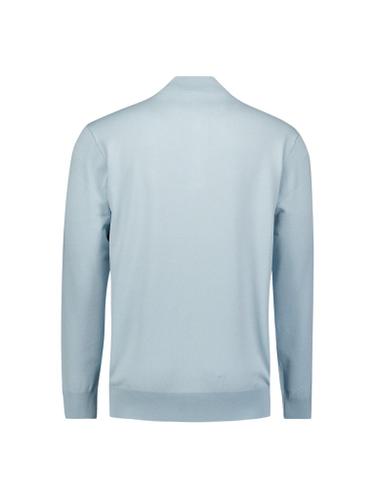 Pullover Half Zip Blau L