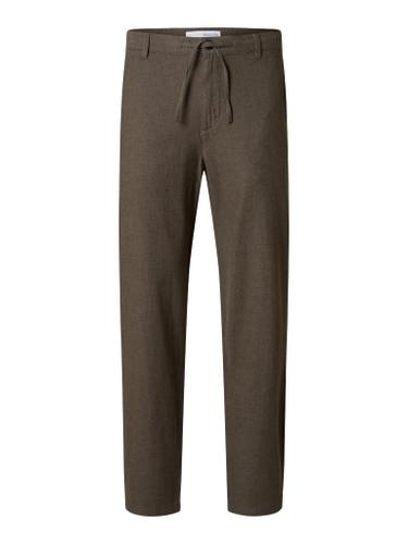 SLH172-SLIMTAPE BRODY LINEN PANT NOOS Grün XXL