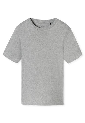 T-Shirt Rundhals 52 - Grau-mel.