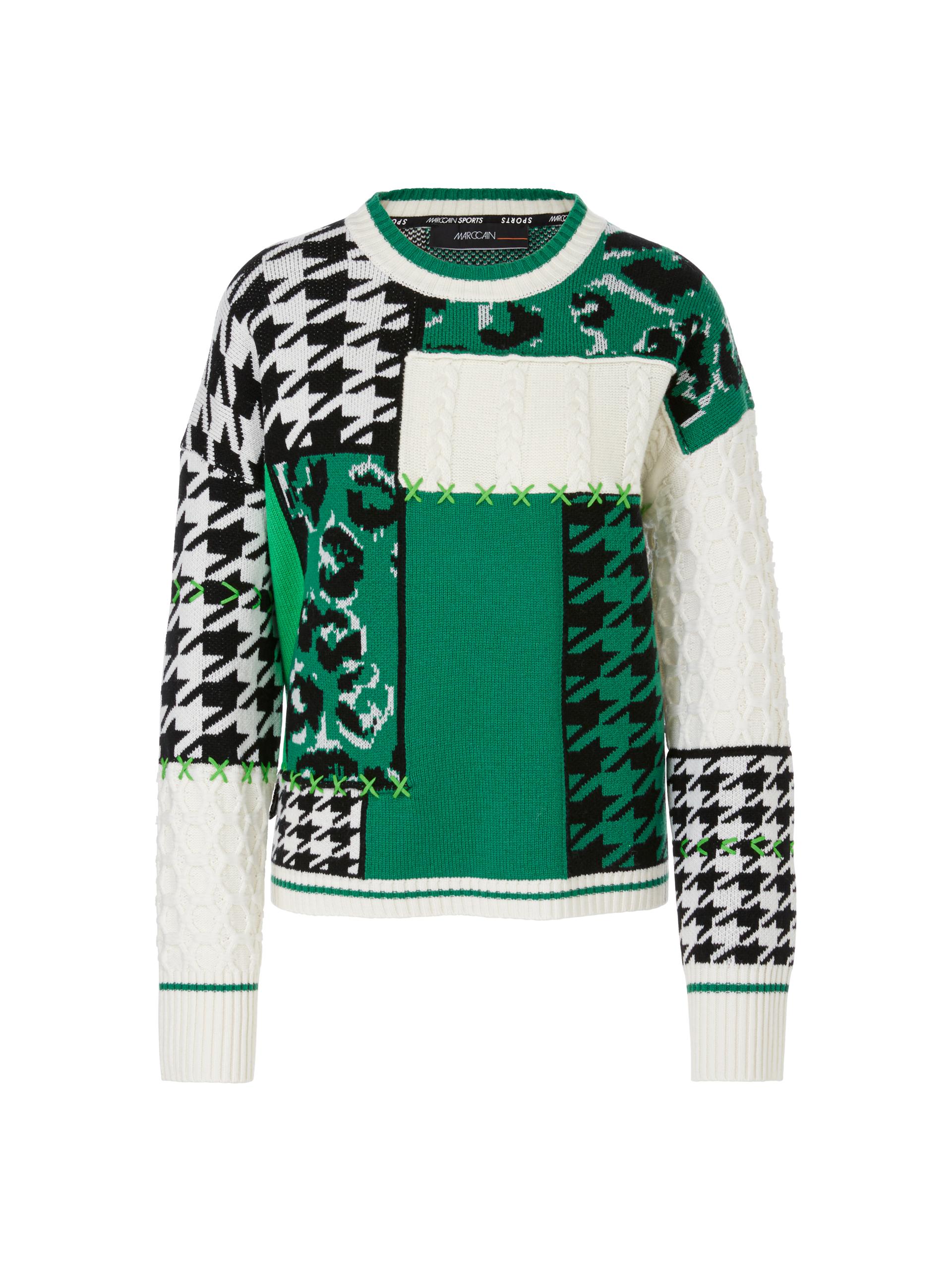 Strick-Pullover im Muster-Mix 40 - Brilliant Green New