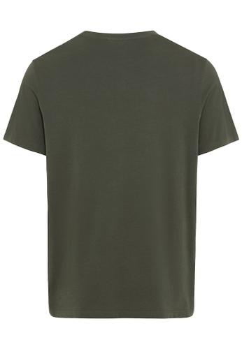 Basic T-Shirt aus nachhaltigem Organic Cotton Grün 3XL