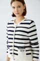 Strickjacke reine Baumwolle Weiß 34