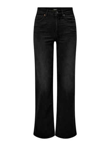 ONLMADISON BLUSH HW WIDE DNM CRO099 NOOS M/30 Weiter Beinschnitt - Washed Black