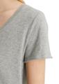 V-Neck-T-Shirt regular Grau M