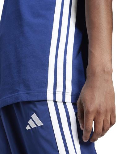 ADIDAS Herren Shirt Essentials 3-Streifen Single Jersey S in Blau
