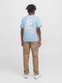 JJCHARGE PRINTED TEE SS CREW NECK JNR 152 Locker geschnitten - Chambray Blue