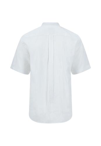 Summer Linen, Stand-Up, 1/2 M Casual Fit - White