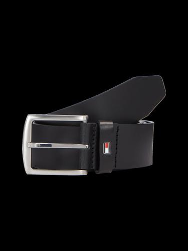 TOMMY HILFIGER Ledergürtel NEW DENTON BELT - Schwarz / 105