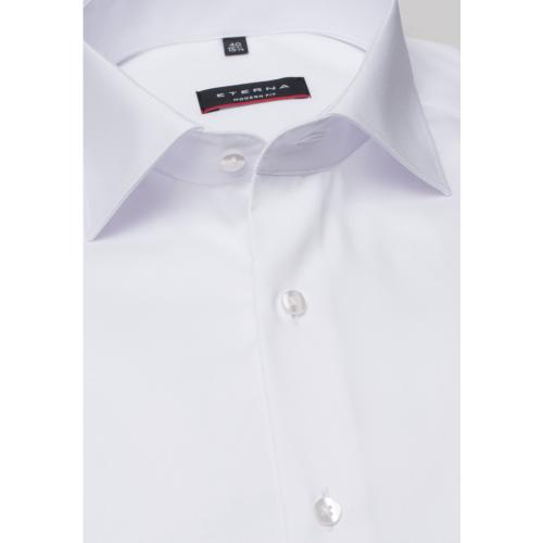 Cover Shirt Twill Langarm 40/Langarm - 65cm MODERN FIT - Weiß