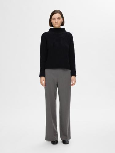 SLFSELMA SUS LS KNIT PULLOVER NOOS XS Locker geschnitten - Black