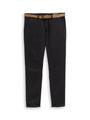 Slim Fit Chino Hose mit Gürtel 31/32 Slim Fit - Black