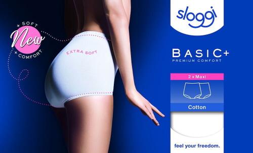 sloggi Basic+ Maxi 2P 46 - Weiss