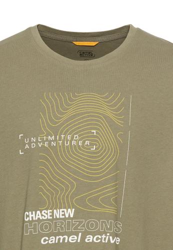 T-Shirt aus Organic Cotton M Regular Fit - Dusty Khaki