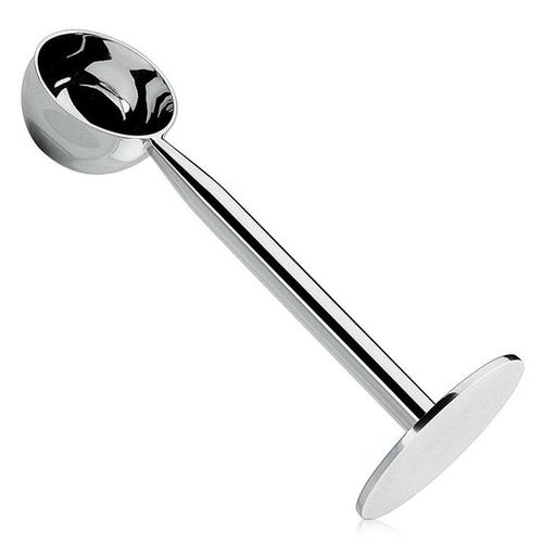Espressodrücker / Kaffeemaß Edelstahl poliert 14cm Ø5cm