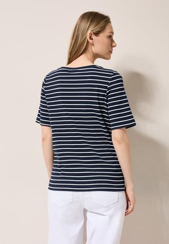 Gestreiftes T-Shirt L - Universal Blue