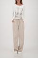 Langarmshirt mit Atelier-Druck 38 - Off-white