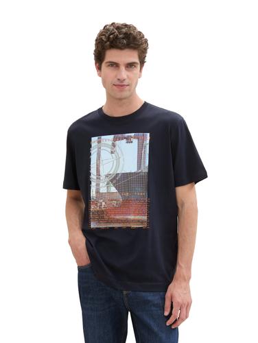 Gemustertes Poloshirt XXL Regular Fit - Navy White Grindle