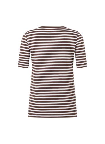 T-Shirt Rundhals 1/2 Arm Slim Fit - Dark Chocolate