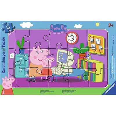 Ravensburger Spiel - Peppa am Computer, 15 Teile