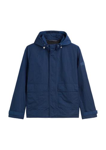 Kapuzen-Parka regular Blau XXL
