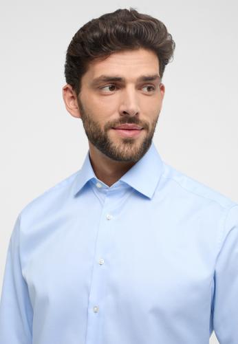 Luxury Shirt Twill Langarm 46/Langarm - 65cm MODERN FIT - Hellblau